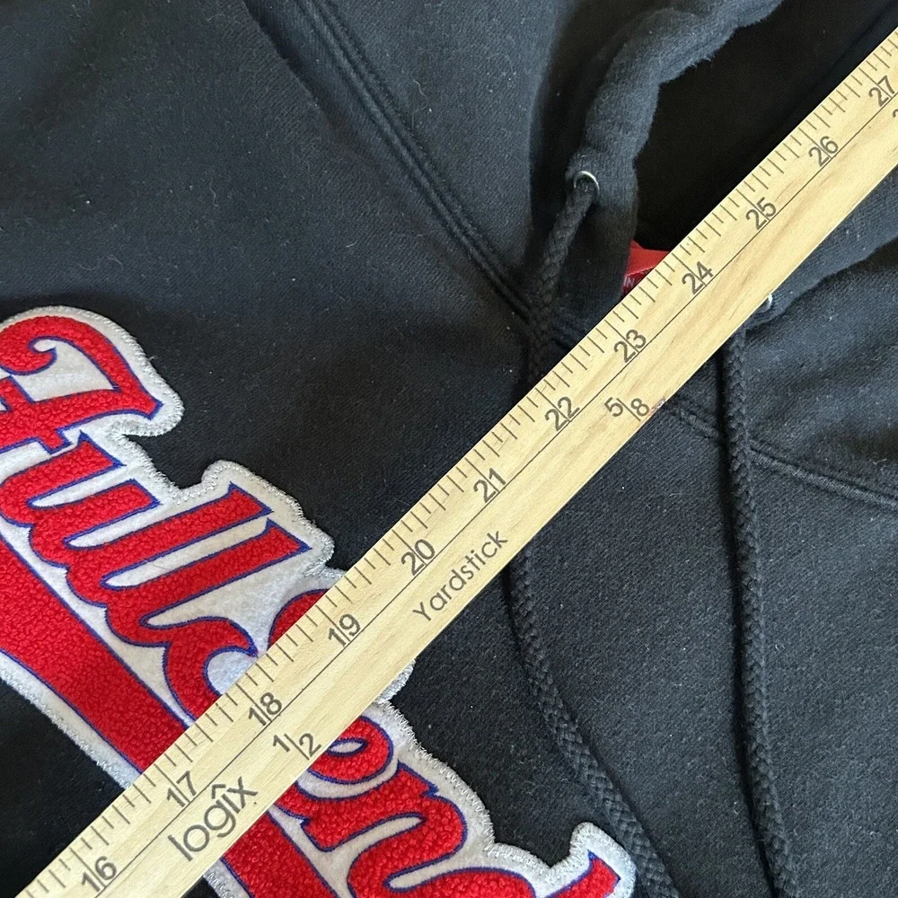 Nelk Boys Full Send Baseball Print‎ Black Hoodie Mens Size Small